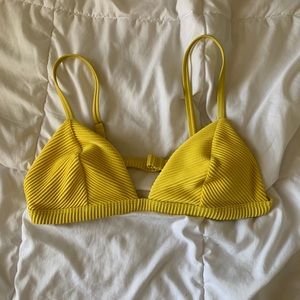 Mustard Yellow Hollister Bikini Top
